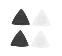 DECOMELODY Stylish Triangular Guitar Picks Black White Instrument Plectrums with Smooth Surface Finger Protection for Guitarists and Jazz Players