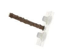 DECOMELODY Suction Cup Parrot Stand Bright Portable Bird Training Perch for Small to Medium Birds Climbing and Play Pet Accessory