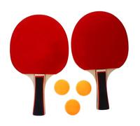 DECOMELODY Table Tennis Kit Portable Training Racket with Non-skid Wood Paddle and Storage Bag for Outdoor Practice and Easy Ball Storage