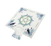 DECOMELODY Tarot Game Tablecloth Divination Prop Star Pattern for Astrology Rituals Birthday Decor