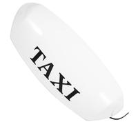 DECOMELODY Taxi Sign Lamp for Vehicle 12v 21w Magnetic Roof Light | PP Plastic Body, White Finish, Easy Removal, Universal Fit for Taxis and Evening Commuting