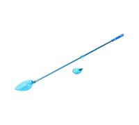 DECOMELODY Telescopic Mini Fishing Rod with Spoon Bait Thrower Lightweight Aluminum Alloy Pole for Portable Outdoor Fishing Silicone Bait Scoop for Carp and Freshwater Use Beginner-friendly
