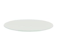 DECOMELODY Tempered Glass Cutting Board 20cm Round Kitchen Fruit Chopping Board Household Cooking Chopping Mat for Food Prep and Fruit Cutting