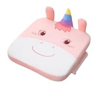 DECOMELODY Thickened Booster Seat Cushion for Dining Chairs Washable Cartoon Pattern Pad Non-Slip Elevated Chair Cushion for Mealtime Study and Play Lightweight Portable Seat Pad