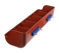 DECOMELODY Thickened Compartment Pig Trough Feeder for Livestock Practical Plastic Feeding Manger with Spill Resistant Design Suitable for Piglets and Farm Animals