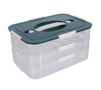 DECOMELODY Three-layer Egg Storage Box for Fridge Slots Stackable Egg Holder Dispenser Capacity for Refrigerator