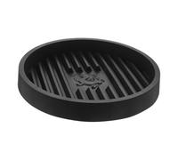 DECOMELODY Toilet Plunger Holder Tray Black Drip Catcher for Bathroom Kitchen Plastic Storage Mat Fits Round and Cup Plungers Keeps Floors Dry and Hygienic