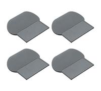 DECOMELODY Toilet Seat Handle Lifter 4Pcs Adhesive Grey PC Material for Easy Cleaning and Touch-Free Use