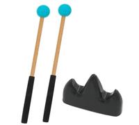 DECOMELODY Tongue Drum Mallets with Blue Drumstick and Stand Percussion Sticks for Beginners and Professionals Comfortable Grip Musical Instrument Accessory