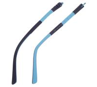 DECOMELODY Tr Blue Silicone Metal Eyeglass Replacement Temples, Anti-Slip Glasses Arms Legs for Student Repair, 1 Pair