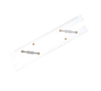 DECOMELODY Transparent Acrylic Parallel Ruler for Navigation with Pull Design Durable Nautical Drafting Tool for Precise Hydrographic Chart Measurements and Ocean Voyage Mapping