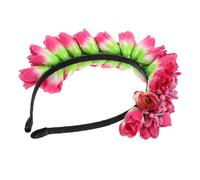 DECOMELODY Tulip Flower Headband Floral Headpiece for Women Lightweight Cloth Material Wedding Party Prom Hair Accessory with Lifelike Vivid Colors and Simple Romantic Design