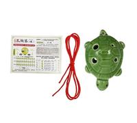 DECOMELODY Turtle Shape Ocarina in Major Introductory Musical Instrument for Beginners and Portable Alto Flute with Precise Tone Lovely Deep Green Design Suitable for All Ages Random Color