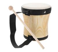 DECOMELODY Two-sided Orff Percussion Drum Educational Music for Hand Drum Suitable for Concerts and Music Celebrations Black