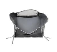 DECOMELODY Under Wheelchair Storage Bag Polyester Under-seat Organizer Large Capacity Walker Accessory Pouch for Essentials Water Bottles Electronics Portable Gray