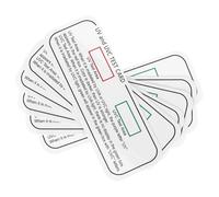 DECOMELODY Uv Uvc Testing Cards 6pcs Paper Strips for Quick Uv Level Reading and Reptile Identification