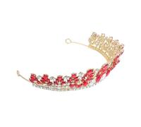 DECOMELODY Vintage Baroque Rhinestone Bridal Tiara Crown with Sparkling Crystals Lightweight Wedding Birthday Prom Headpiece for Women Elegant Hair Accessory