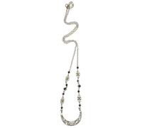 DECOMELODY Vintage Boho Crescent Moon Head Chain with Hollow Moon Pattern Crystal Pendant Alloy Hair Accessories for Women and Girls, for Boho Festivals and Special Events in Coffee Colour