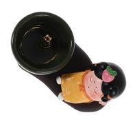 DECOMELODY Vintage Ceramic Incense Holder for Sticks Handmade Dynasty Burner with Sturdy Base Suitable for Yoga Meditation Office Bedroom and Teahouse Decor