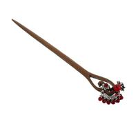 DECOMELODY Vintage Chinese Wooden Hair Sticks for Styling Green Sandalwood Hair Pins for Secure Bun Hold for Women Daily Wear Special Occasions