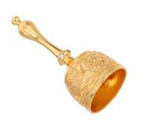 DECOMELODY Vintage Dragon Phoenix Metal Hand Bell with Ergonomic Handle Zinc Alloy Chime for Meditation Classroom Christmas Dinner Service and Cultural Decoration