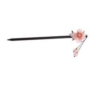 DECOMELODY Vintage Peachwood Hairpin Retro Chinese Hair Chopstick Traditional Floral Hair Accessory for Women Elegant Cheongsam Styling