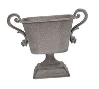 DECOMELODY Vintage Retro Iron Flower Pot Planter Durable Metal Floral Vase for Home Office Decor Classic Rustic Style Centerpiece Suitable for Fresh Dried Flowers and Creative Arrangements