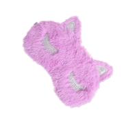 DECOMELODY Violet Plush Sleep Mask Unicorn Design Lightweight Night Blindfold for Sleeping Travel Work Naps Soft Breathable Eye Cover with Elastic Strap