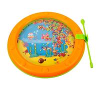 DECOMELODY Wave Bead Drum for Safe Ocean Theme Percussion with Bright Loud Sound Smooth Edges Educational Musical Instrument for S Music Learning and Performance