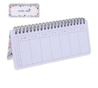 DECOMELODY Weekly Planner Notepad for Students with Smooth Writing Paper, Easy to Use Academic Organizer, Convenient Portable Binder for Teenagers and Student Note Supplies