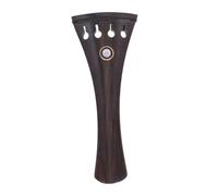 DECOMELODY Wood Cello Tailpiece Replacement Solid Wood Inlay with Precise Tuner for Enhanced Sound Quality String Instrument Part Compatible with Various Models