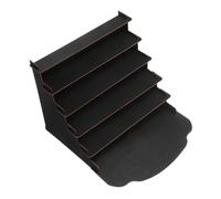 DECOMELODY Wooden Card Display Rack Desktop Organizer Stand for Greeting Cards Postcards Brochures Stickers with Flexible Assembly and Natural Wood Finish for Home Office Retail
