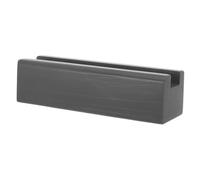 DECOMELODY Wooden Floor Mirror Stand with Anti-skid Base Sturdy Full Mirror Riser Elegant Non-slip Support Deep Grey