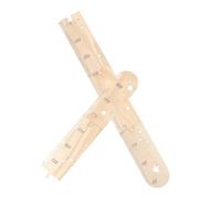 DECOMELODY Wooden Growth Chart Ruler for Wall Hanging with Precise Measurement Markings and Star Shapes, Charming Kids Room Decor for Playroom and Nursery