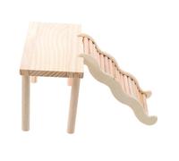 DECOMELODY Wooden Hamster Climbing Ladder and Platform Multi Functional Cage Accessory for Small Pets Safe Exercise for Hamsters Gerbils and Squirrels Natural Sturdy Material