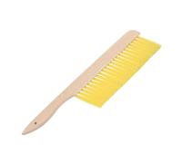 DECOMELODY Wooden Handle Beekeeping Brush with Soft Plastic Bristles Gentle Bees Lightweight Portable Bee Hive Tool for Beekeepers Practical Cleaning Supplies