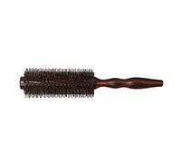 DECOMELODY Wooden Handle Curling Hair Brush Lightweight Hairdressing Comb for Styling Tension Control for All Hair Types Promotes Circulation Reduces Frizz