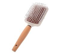 DECOMELODY Wooden Massage Brush for Wet Dry Hair for Curly Hair Wooden Design with High-end Aesthetic Detangler for Salon