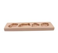 DECOMELODY Wooden Mooncake Mold DIY Baking Supplies Wood Cookie Press Mould for Mini Cakes Brownies Muffins Pastries for Mid Autumn Festival Family Gatherings and Food Parties