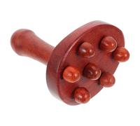 DECOMELODY Wooden Muscle Roller with Ergonomic Design and Rounded Corners Practical Hand Held Massager Easy to Store Body Relaxation Massager for Healthy Muscle Relief Random Color