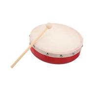 DECOMELODY Wooden Play Drum with Mallet Portable Hand Percussion Musical for Preschool Music Exploration and Interactive Family Performances