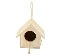 DECOMELODY Wooden Simulation Bird Nest Home Adornment Small Random Color Natural Wood Material Decorative Nest for Garden Party Office DIY Micro-landscape Ornament Random Color