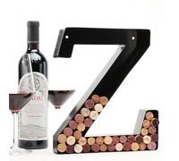 DECOMIL Wine Cork Holder (A-Z) Letter Z | Decorative Wine Letters Wall Art Decor