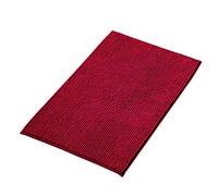 Decomira Non-Slip Chenille Bath Mat | Super absorbent and machine washable Bathroom Mat | For bathroom, shower, bathtub or as toilet mat | Red - 40x60 cm