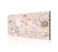 decomonkey Canvas Print Flowers Modern Collage Naturee Marble 80x40 cm