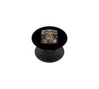 Decompose The Patriarchy Funny Mushroom Hunting Fan PopSockets Adhesive PopGrip