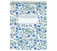 Decomposition Bluebells Top Bound Spiral Notebook - 7.5 x 9.75 Journal, College Ruled Lined Pages - Left-Handed Friendly Notebooks Ideal for Students, Artists & Office Professionals - Made in USA