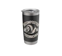 Decomposition Technician Snail Compost Humor Stainless Steel Insulated Tumbler