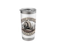 Decomposition Technician Snail Compost Humor Stainless Steel Insulated Tumbler