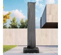 Deconk Patio Cantilever Umbrella Cover Outdoor Offset umbrellas Covers | with Zipper and Rod, UV Resistant, Waterproof, Weather Protection, PU coating, Easy Storage for Pool Deck Garden, Grey